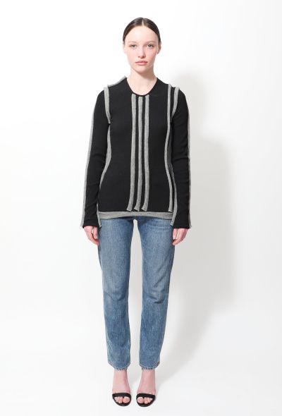 Louis Vuitton Bicolor Piping Knit Sweater - 2 Louis Vuitton Bicolor Piping Knit Sweater - 2