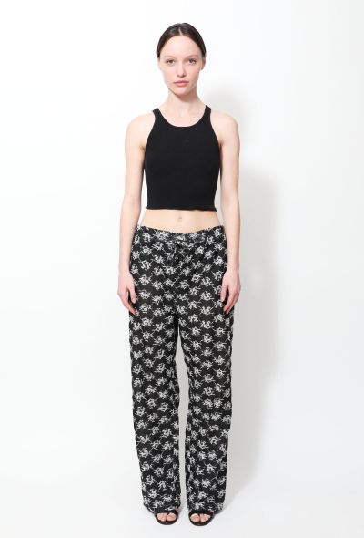 Balenciaga Embroidered Wide-Leg Trousers - 1 Balenciaga Embroidered Wide-Leg Trousers - 1