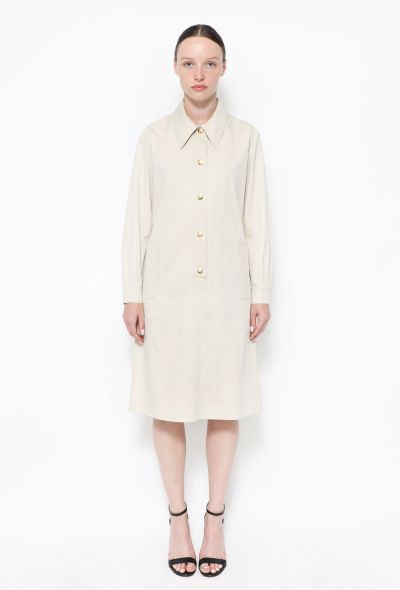 Céline 70s Gabardine Shirt Dress - 1 Céline 70s Gabardine Shirt Dress - 1