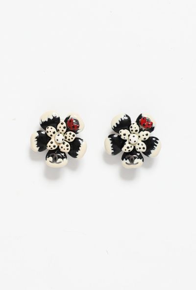 Chanel Ladybug 'CC' Clip Earrings - 1 Chanel Ladybug 'CC' Clip Earrings - 1