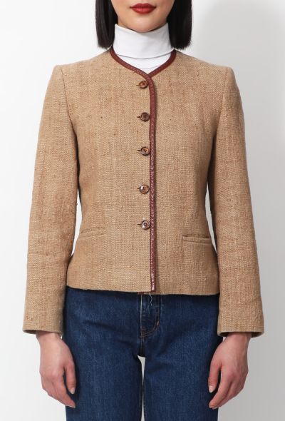 Leather Trim Jacket - 1 Leather Trim Jacket - 1