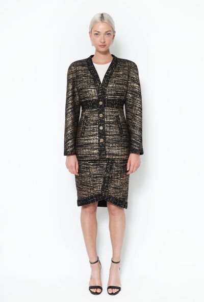 Chanel Pre-Fall 2019 Lamé Tweed Ensemble - 1 Chanel Pre-Fall 2019 Lamé Tweed Ensemble - 1