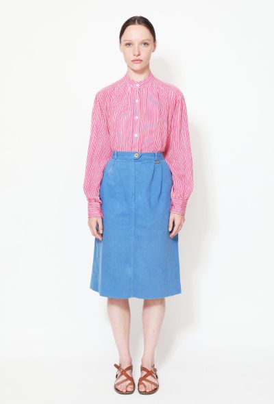 Céline 70s Jean's High-Waisted Blue Denim Skirt - 1 Céline 70s Jean's High-Waisted Blue Denim Skirt - 1