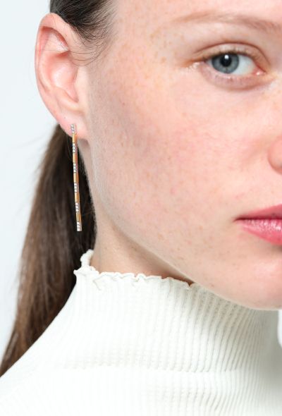 Vintage Fine Jewelry 18k Gold & Diamond Pendant Earrings - 1 Vintage Fine Jewelry 18k Gold & Diamond Pendant Earrings - 1