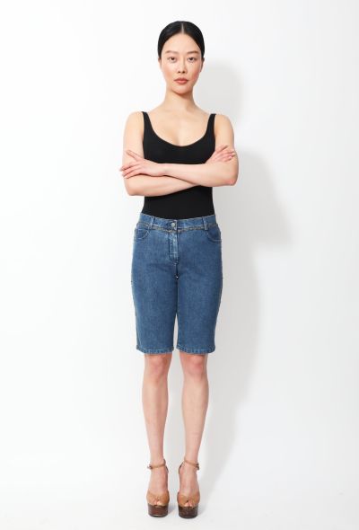 Chanel S/S 2006 Braided 'CC' Denim Shorts - 1 Chanel S/S 2006 Braided 'CC' Denim Shorts - 1