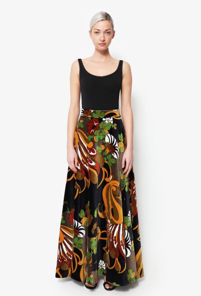 60s Velvet Maxi Skirt - 1 60s Velvet Maxi Skirt - 1