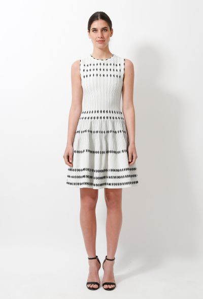 Alaïa Sculpted Graphic Flared Dress - 1 Alaïa Sculpted Graphic Flared Dress - 1