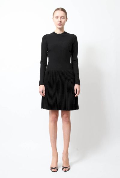 Alaïa Black Pleated Dress - 1 Alaïa Black Pleated Dress - 1