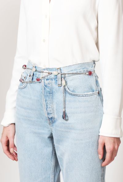 Chanel 1998 Holographic Fantasy Charm Chainlink Belt - 1 Chanel 1998 Holographic Fantasy Charm Chainlink Belt - 1