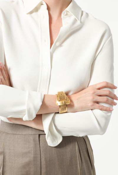 Vintage & Antique 18k Yellow Gold Belt Bracelet - 1