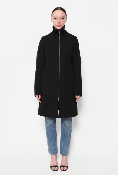 Prada Nylon Ribbed Zip Coat - 1 Prada Nylon Ribbed Zip Coat - 1