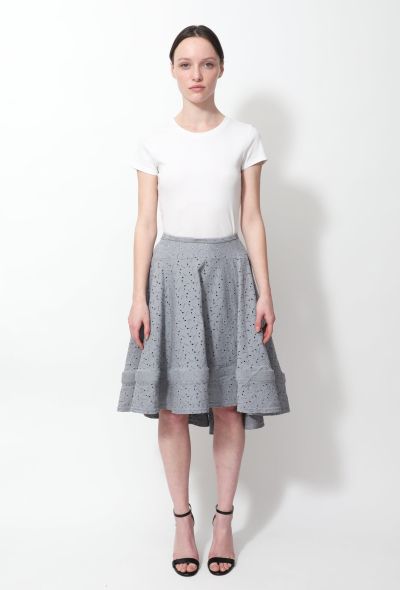 Comme des Garçons Flared Eyelet Skirt - 1 Comme des Garçons Flared Eyelet Skirt - 1