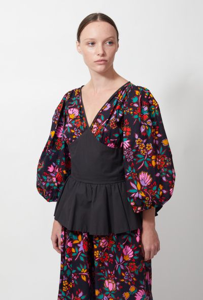 Saint Laurent S/S 1983 Floral Printed Dress - 1 Saint Laurent S/S 1983 Floral Printed Dress - 1