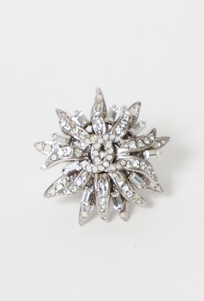 Chanel 2005 Strass Embellished 'CC' Ring - 1 Chanel 2005 Strass Embellished 'CC' Ring - 1