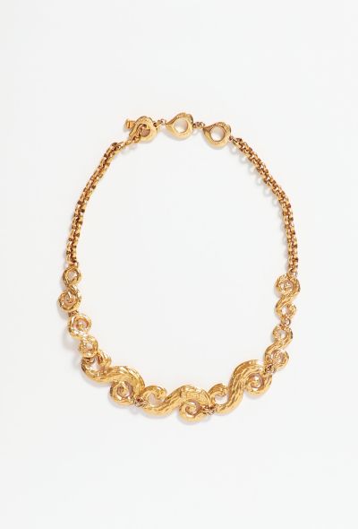 Saint Laurent Vintage Arabesque Collar Necklace - 1 Saint Laurent Vintage Arabesque Collar Necklace - 1