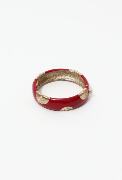 Balenciaga Vintage Resin Bangle Bracelet - 1