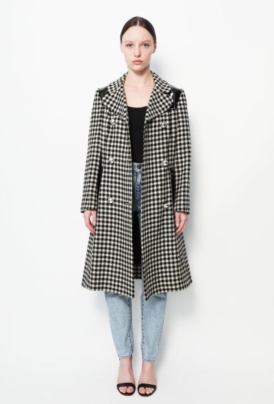 60s Houndstooth Vinyl Coat - 1 60s Houndstooth Vinyl Coat - 1