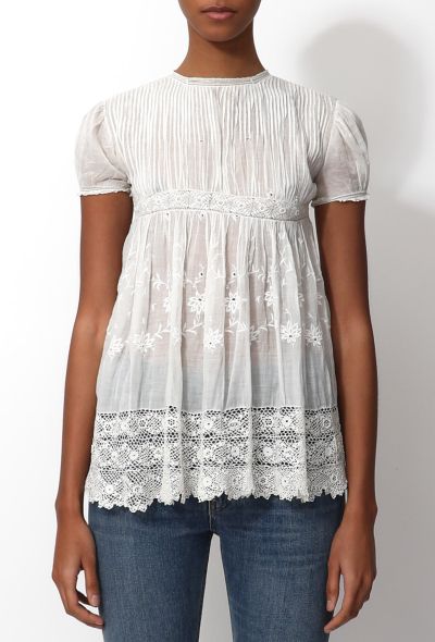 Floral Lace Blouse - 1 Floral Lace Blouse - 1