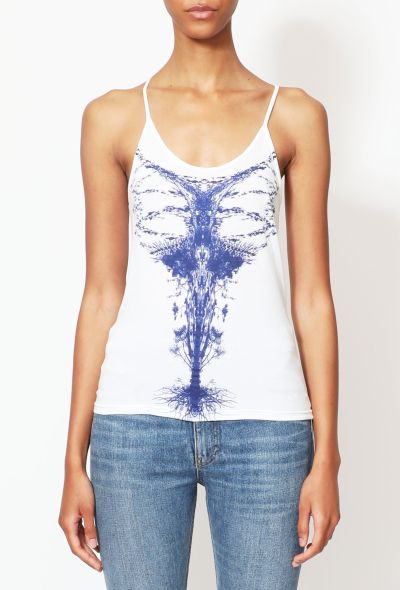 Balenciaga 2006 Graphic Cotton Halter Tank - 1 Balenciaga 2006 Graphic Cotton Halter Tank - 1