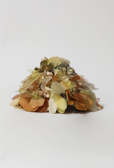 Schiaparelli 1950s Floral Embroidered Hat - 1 Schiaparelli 1950s Floral Embroidered Hat - 1