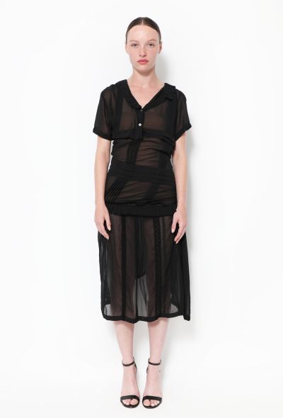 Junya Watanabe Asymmetrical Pleated Zip Dress - 1