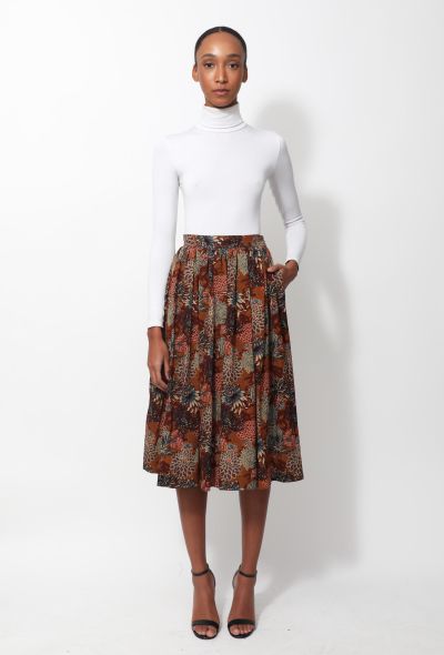 Saint Laurent 70s Floral Print Skirt - 1 Saint Laurent 70s Floral Print Skirt - 1