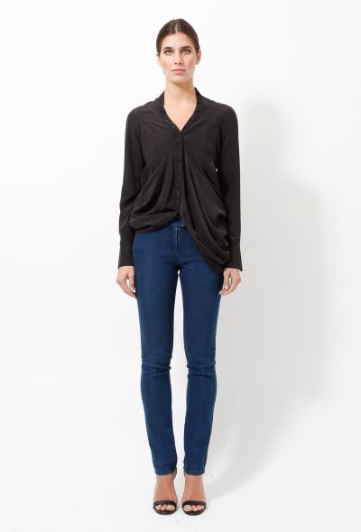 Balenciaga 2009 Silk Draped Top - 1 Balenciaga 2009 Silk Draped Top - 1