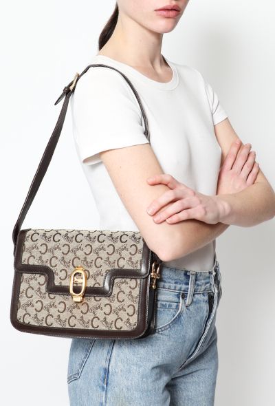 Céline '70s Monogram Calèche Bag - 2 Céline '70s Monogram Calèche Bag - 2