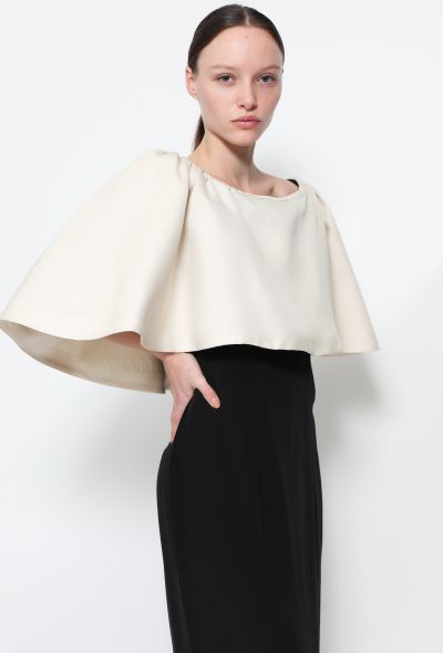 Oscar De La Renta Vintage Bicolor Crêpe Gown - 1 Oscar De La Renta Vintage Bicolor Crêpe Gown - 1