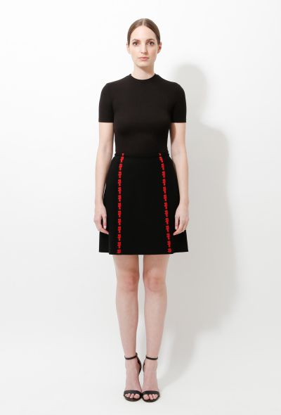 Alaïa Embroidered Box Pleated Skirt - 1 Alaïa Embroidered Box Pleated Skirt - 1