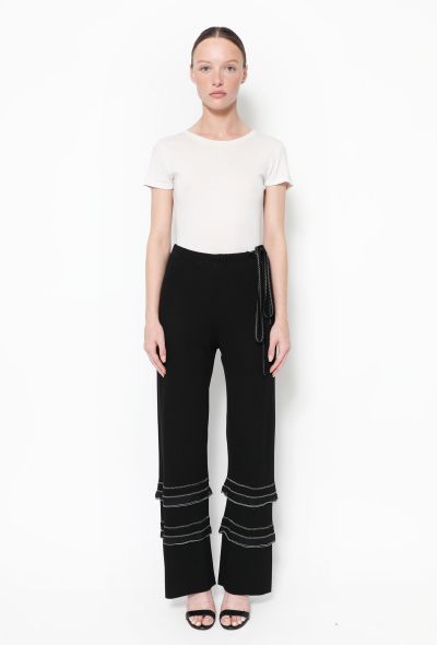Chanel Tiered Jersey Palazzo Pants - 1