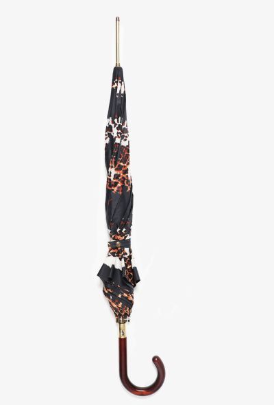 Saint Laurent Vintage 'YSL' Leopard Print Umbrella - 1 Saint Laurent Vintage 'YSL' Leopard Print Umbrella - 1