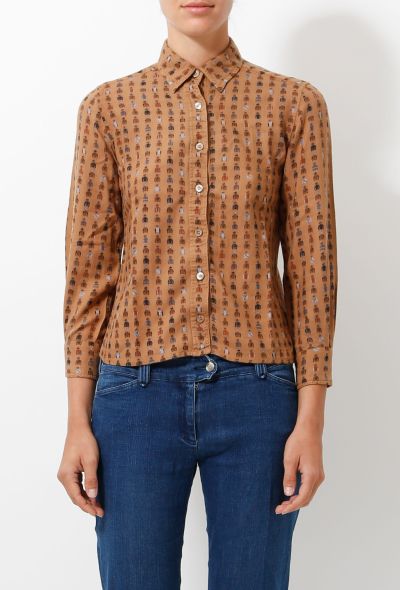 Céline 70s Horse Jockey Print Shirt - 1 Céline 70s Horse Jockey Print Shirt - 1