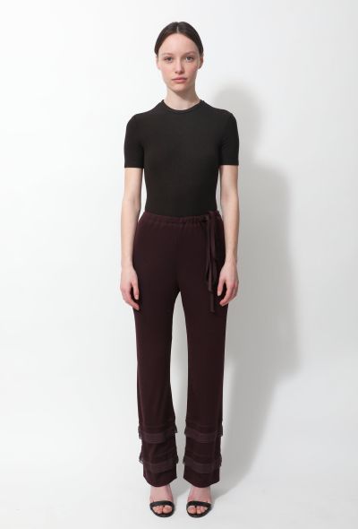 Chanel 2002 Ruffled Hem Trousers - 1 Chanel 2002 Ruffled Hem Trousers - 1