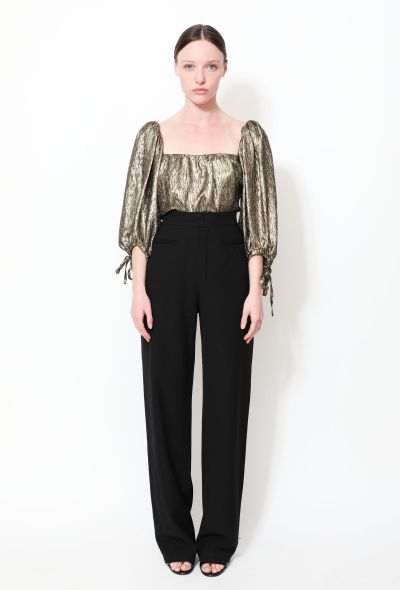 Saint Laurent 2018 Metallic Silk Blouse - 1