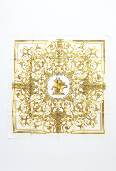 Hermès 1990 Baroque 'Les Tuileries' Silk Carré - 1 Hermès 1990 Baroque 'Les Tuileries' Silk Carré - 1
