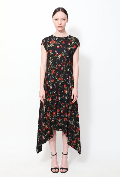 Balenciaga Pre-Fall 2016 Floral Asymmetrical Dress - 1 Balenciaga Pre-Fall 2016 Floral Asymmetrical Dress - 1