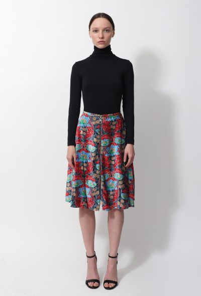 Louis Vuitton 2015 Floral Velvet Skirt - 1 Louis Vuitton 2015 Floral Velvet Skirt - 1
