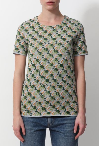 Balenciaga Resort 2011 Printed Knit Top - 1 Balenciaga Resort 2011 Printed Knit Top - 1