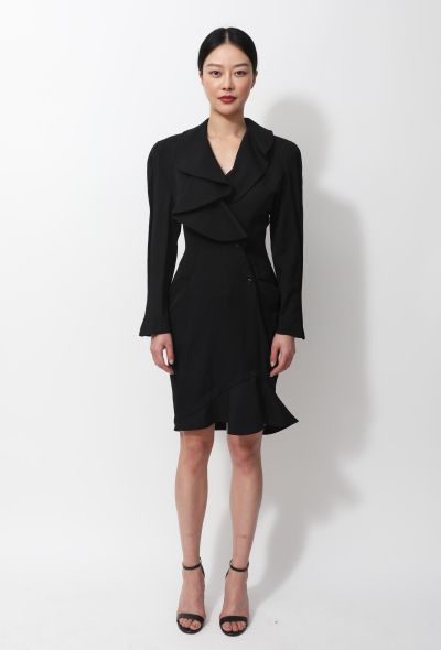 Thierry Mugler Vintage Ruffled Smoking Dress - 1 Thierry Mugler Vintage Ruffled Smoking Dress - 1