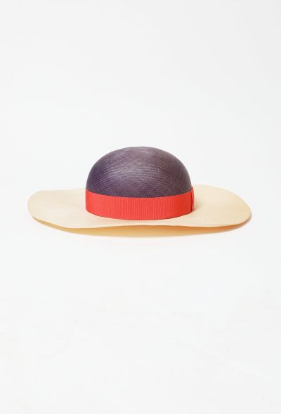 Guy Laroche Tricolor Straw Hat - 1 Guy Laroche Tricolor Straw Hat - 1