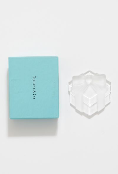 Tiffany & Co Glass Paperweight with Original Box - 1 Tiffany & Co Glass Paperweight with Original Box - 1