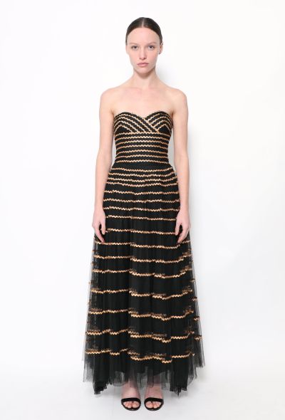 Metallic Tulle Sweetheart Gown - 1 Metallic Tulle Sweetheart Gown - 1