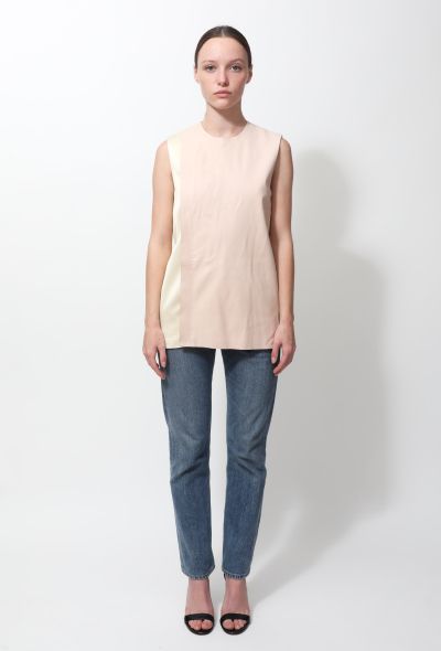 Céline Bicolor Leather Panel Top - 1 Céline Bicolor Leather Panel Top - 1