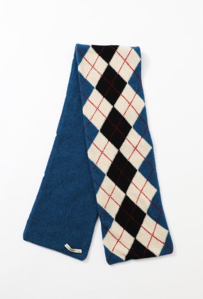 Balenciaga 2007 Argyll Knit Scarf - 1 Balenciaga 2007 Argyll Knit Scarf - 1