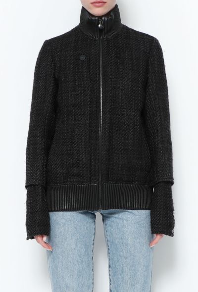 Chanel Tweed 'CC' Bomber Jacket - 1 Chanel Tweed 'CC' Bomber Jacket - 1