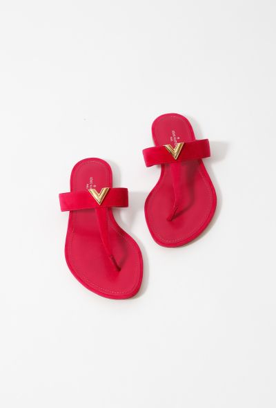 Louis Vuitton Suede Bahia Sandals - 1 Louis Vuitton Suede Bahia Sandals - 1