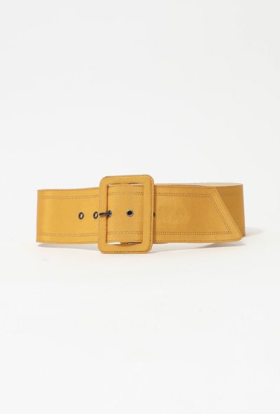 Saint Laurent Iconic S/S 1987 Twill Buckle Belt - 1 Saint Laurent Iconic S/S 1987 Twill Buckle Belt - 1