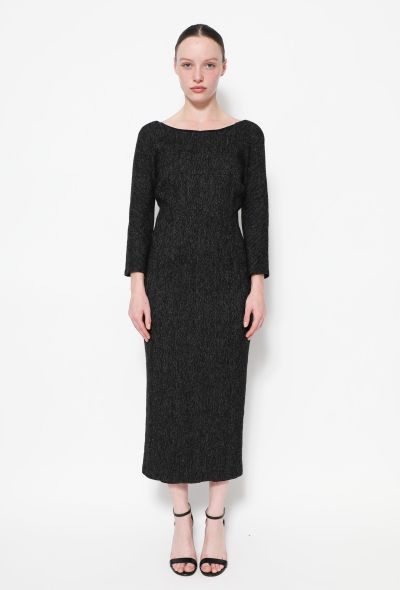 Dolce & Gabbana F/W 1998 Herringbone Open-Back Dress - 1 Dolce & Gabbana F/W 1998 Herringbone Open-Back Dress - 1