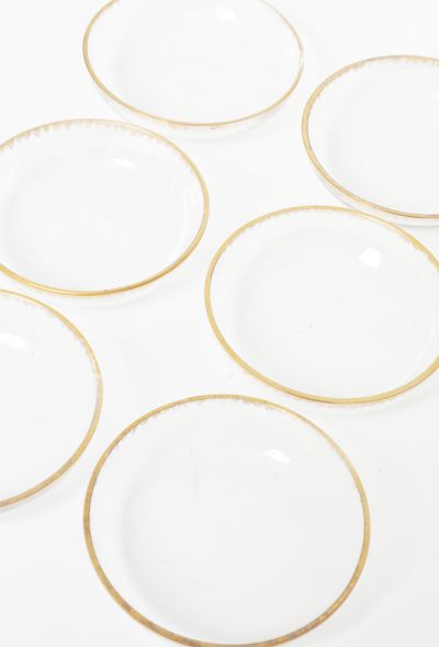 Vintage Objects & Decor Set of 6 Vintage Gold Trim Bowls - 2 Vintage Objects & Decor Set of 6 Vintage Gold Trim Bowls - 2